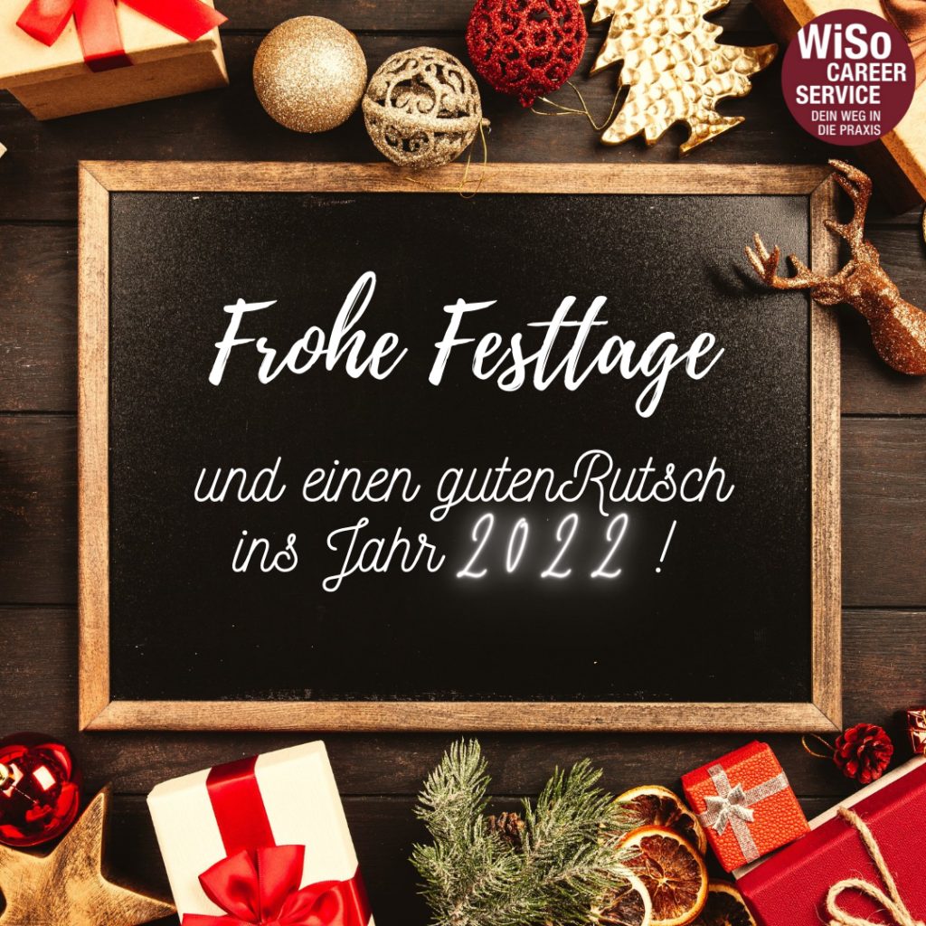 Frohe Festtage und einen guten Rutsch! › Career Service